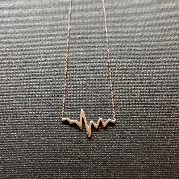 EKG Sterling Silver Necklace - Picture 2 of 3
